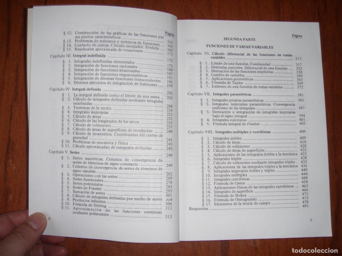 Libros de segunda mano de ciencias: 5000 PROBLEMAS DE AN&Aacute;LISIS MATEM&Aacute;TICO PARANINDO DEMIDOVICH - Foto 4