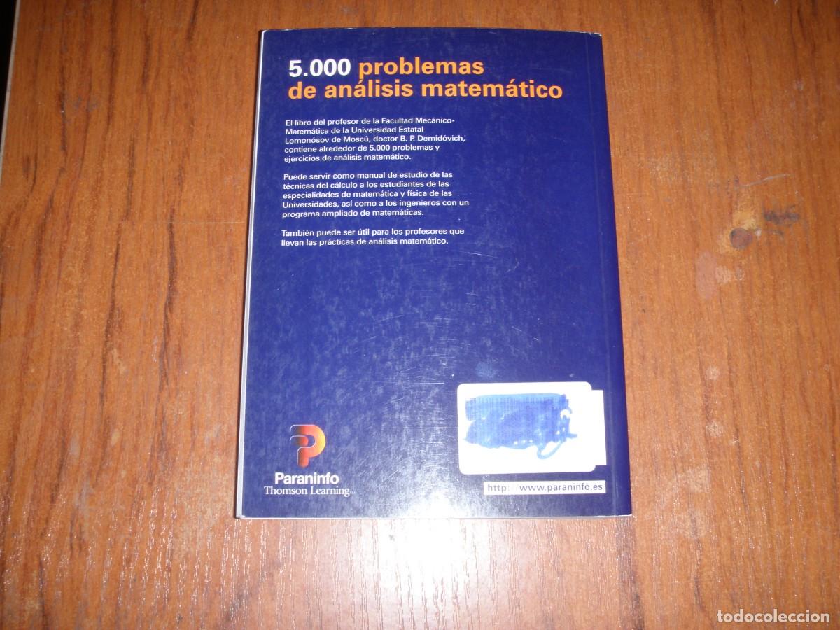Libros de segunda mano de ciencias: 5000 PROBLEMAS DE AN&Aacute;LISIS MATEM&Aacute;TICO PARANINDO DEMIDOVICH - Foto 10