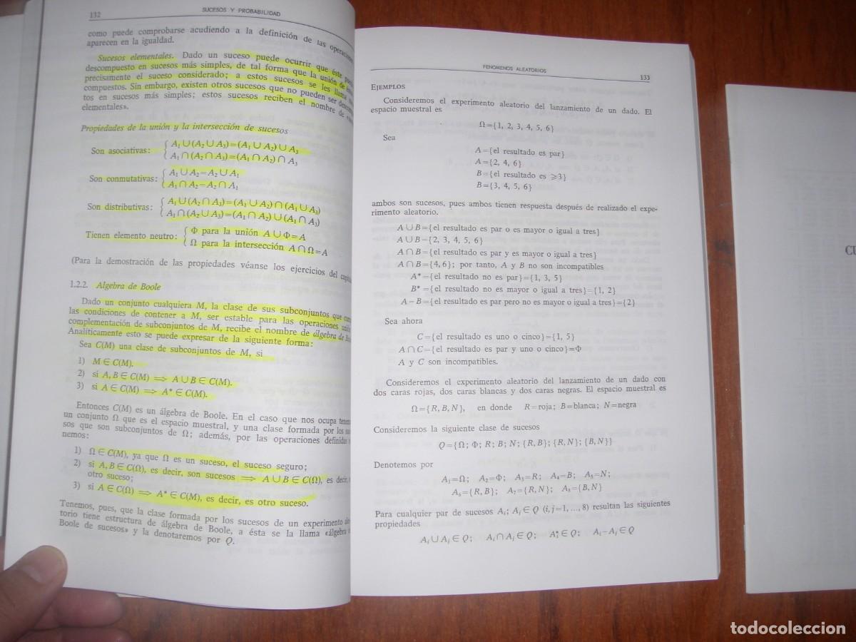 Libros de segunda mano de ciencias: CURSO Y EJERCICIOS DE ESTAD&Iacute;STICA ALHAMBRA UNIVERSIDAD - Foto 5