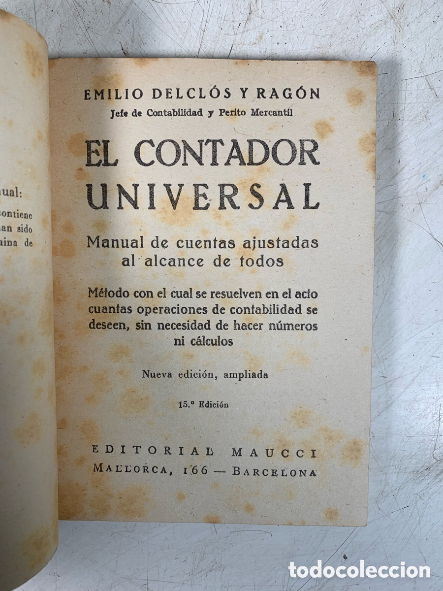 Libros de segunda mano de ciencias: 01_ libros el contador universal - Foto 2