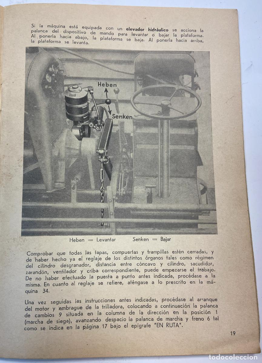 Libri di seconda mano: PEQUE&Ntilde;O LIBRO - COSECHADORA AUTOMOTRIZ - MDL - 3685 / 603