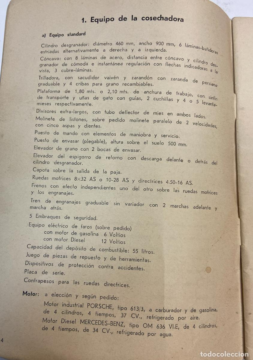 Libros de segunda mano de ciencias: PEQUE&Ntilde;O LIBRO - COSECHADORA AUTOMOTRIZ - MDL - 3685 / 603 - Foto 3