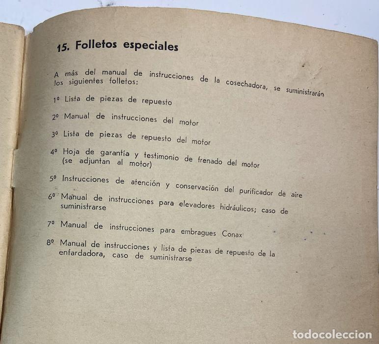 Libros de segunda mano de ciencias: PEQUE&Ntilde;O LIBRO - COSECHADORA AUTOMOTRIZ - MDL - 3685 / 603 - Foto 5