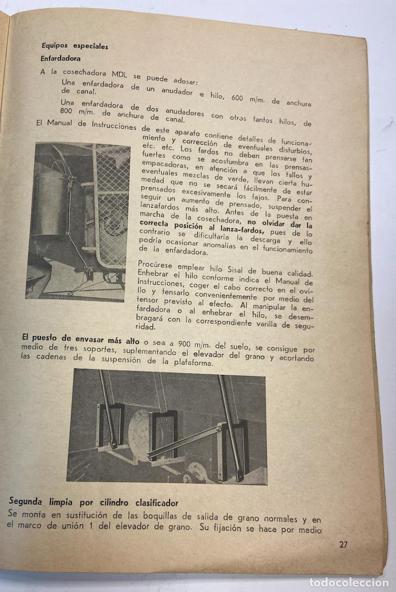 Libros de segunda mano de ciencias: PEQUE&Ntilde;O LIBRO - COSECHADORA AUTOMOTRIZ - MDL - 3685 / 603 - Foto 6