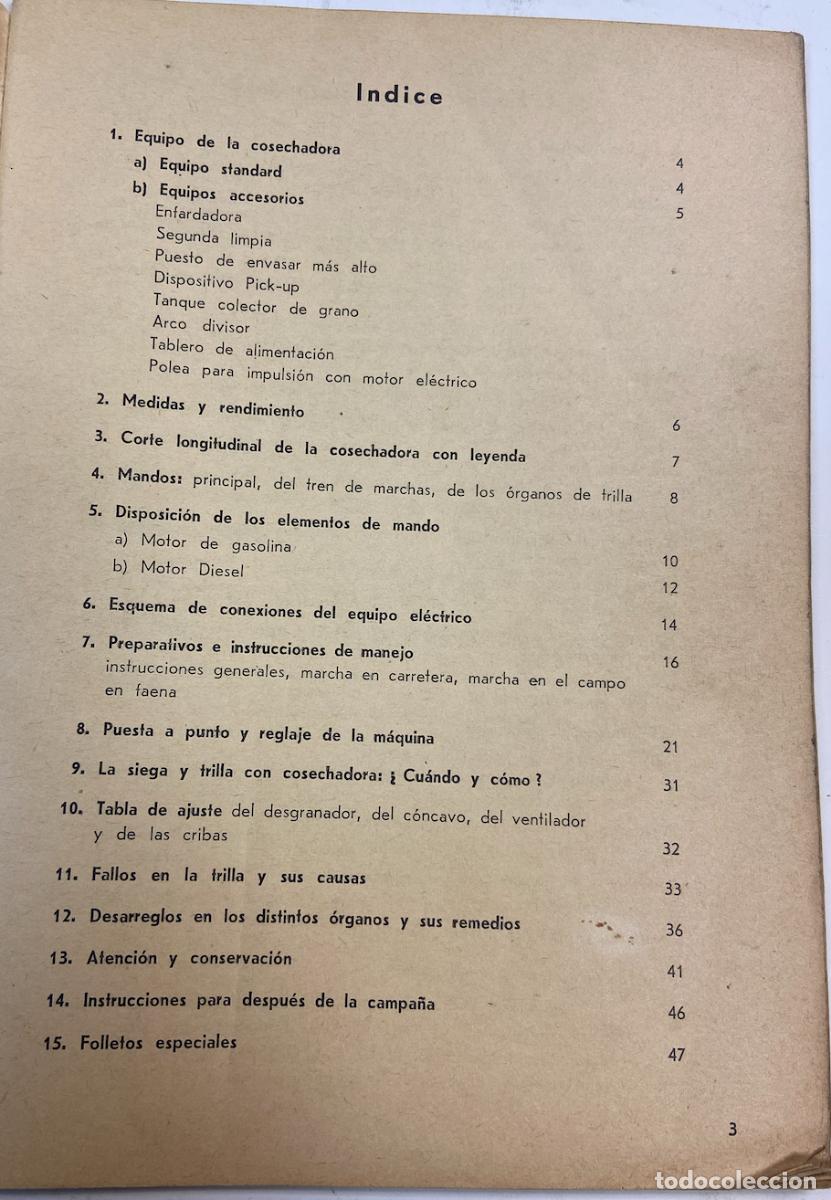 Libros de segunda mano de ciencias: PEQUE&Ntilde;O LIBRO - COSECHADORA AUTOMOTRIZ - MDL - 3685 / 603 - Foto 7