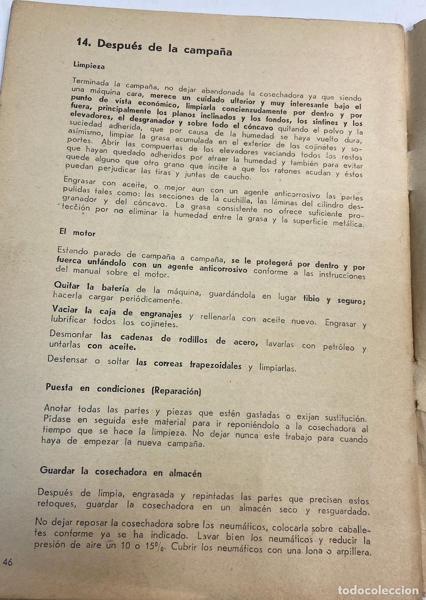 Libros de segunda mano de ciencias: PEQUE&Ntilde;O LIBRO - COSECHADORA AUTOMOTRIZ - MDL - 3685 / 603 - Foto 8