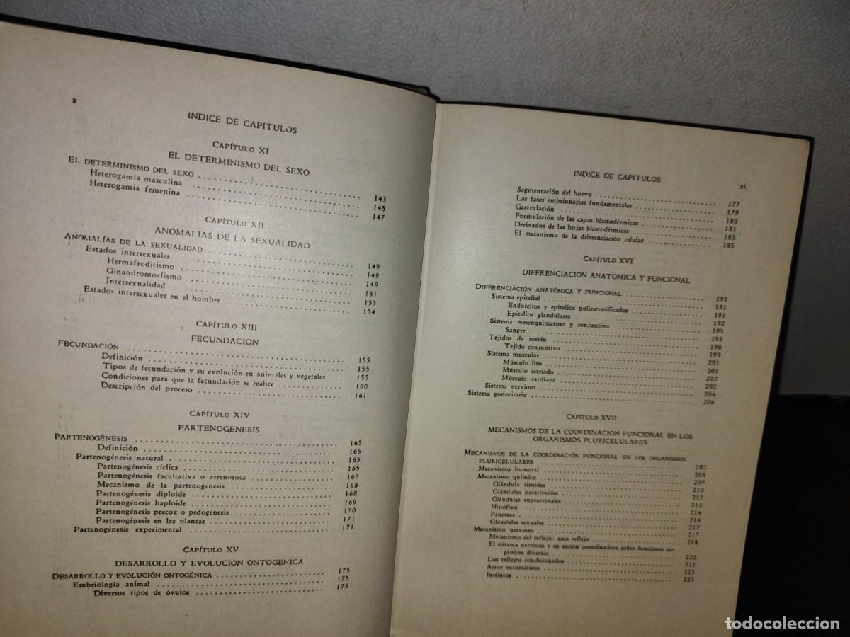 Libros de segunda mano: 100- BIOLOG&Iacute;A GENERAL - DR. JOS&Eacute; DE LILLE - 1971 - Foto 8