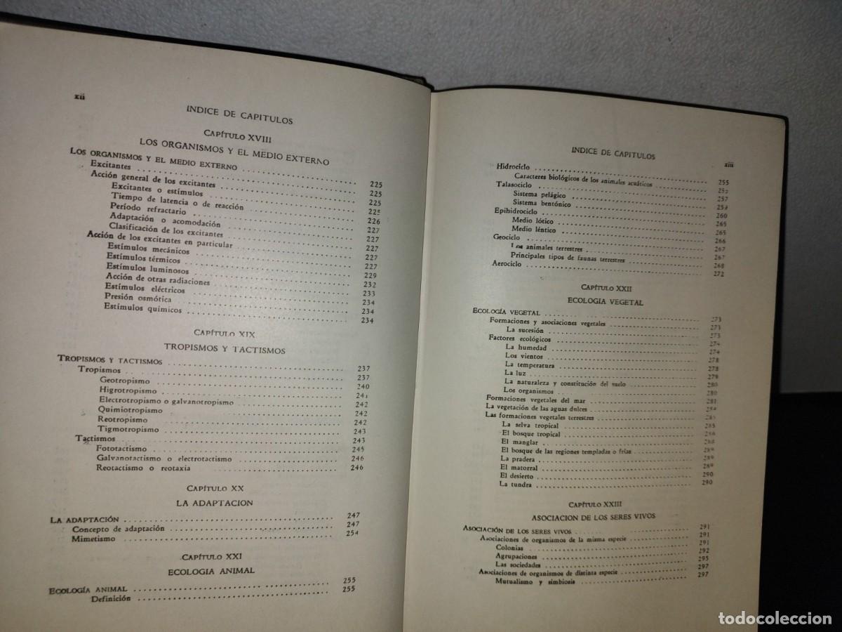Libros de segunda mano: 100- BIOLOG&Iacute;A GENERAL - DR. JOS&Eacute; DE LILLE - 1971 - Foto 9