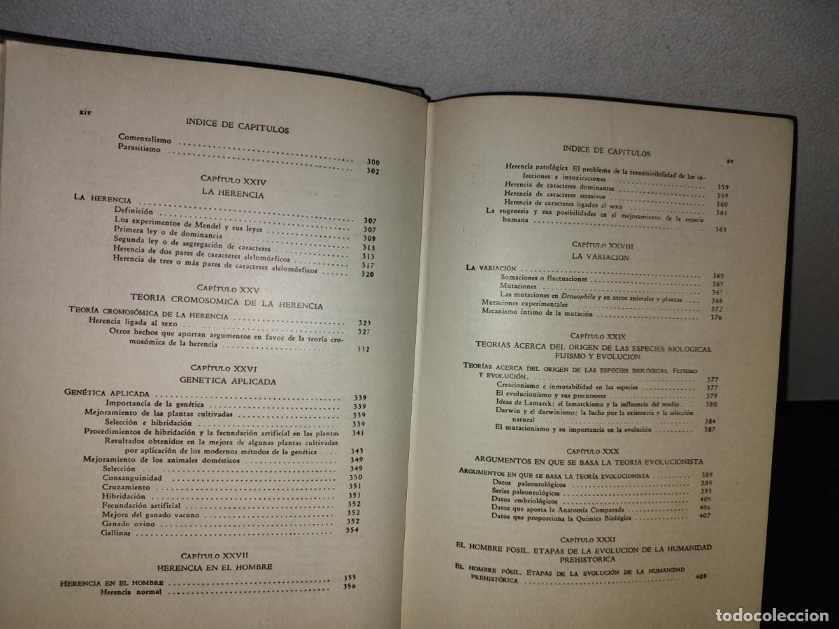 Libros de segunda mano: 100- BIOLOG&Iacute;A GENERAL - DR. JOS&Eacute; DE LILLE - 1971 - Foto 10
