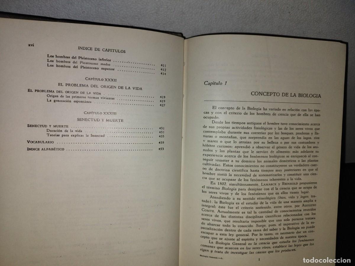 Libros de segunda mano: 100- BIOLOG&Iacute;A GENERAL - DR. JOS&Eacute; DE LILLE - 1971 - Foto 11