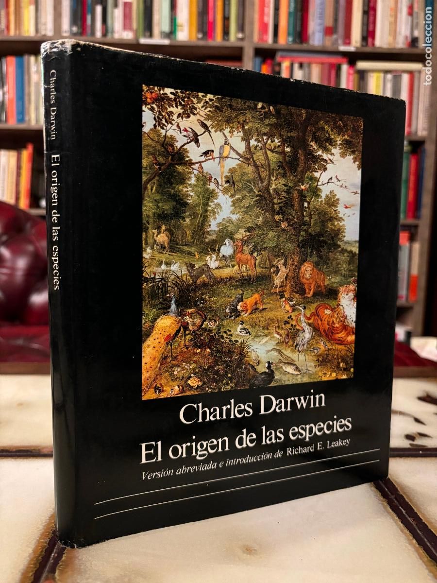 Libros de segunda mano: El origen de las especies. Charles Darwin. Versi&oacute;n abreviada e ilustrada. Richard E. Leaky. - Foto 1