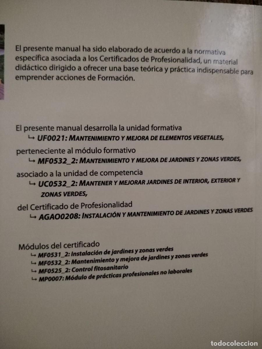 Libros de segunda mano: MANTENIMIENTO Y MEJORA DE ELEMENTOS VEGETALES - Foto 4