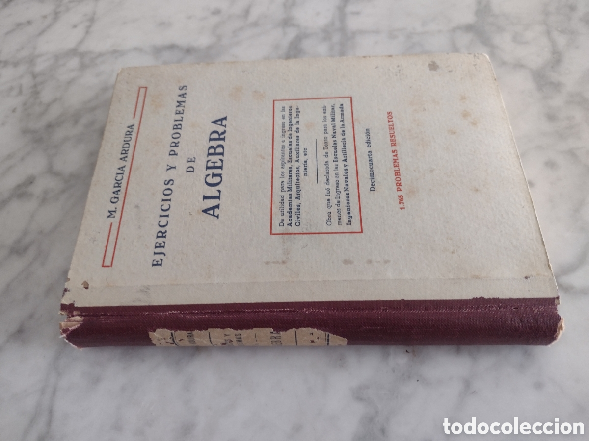 Libros de segunda mano de ciencias: Ejercicios y problemas de &aacute;lgebra - Foto 2