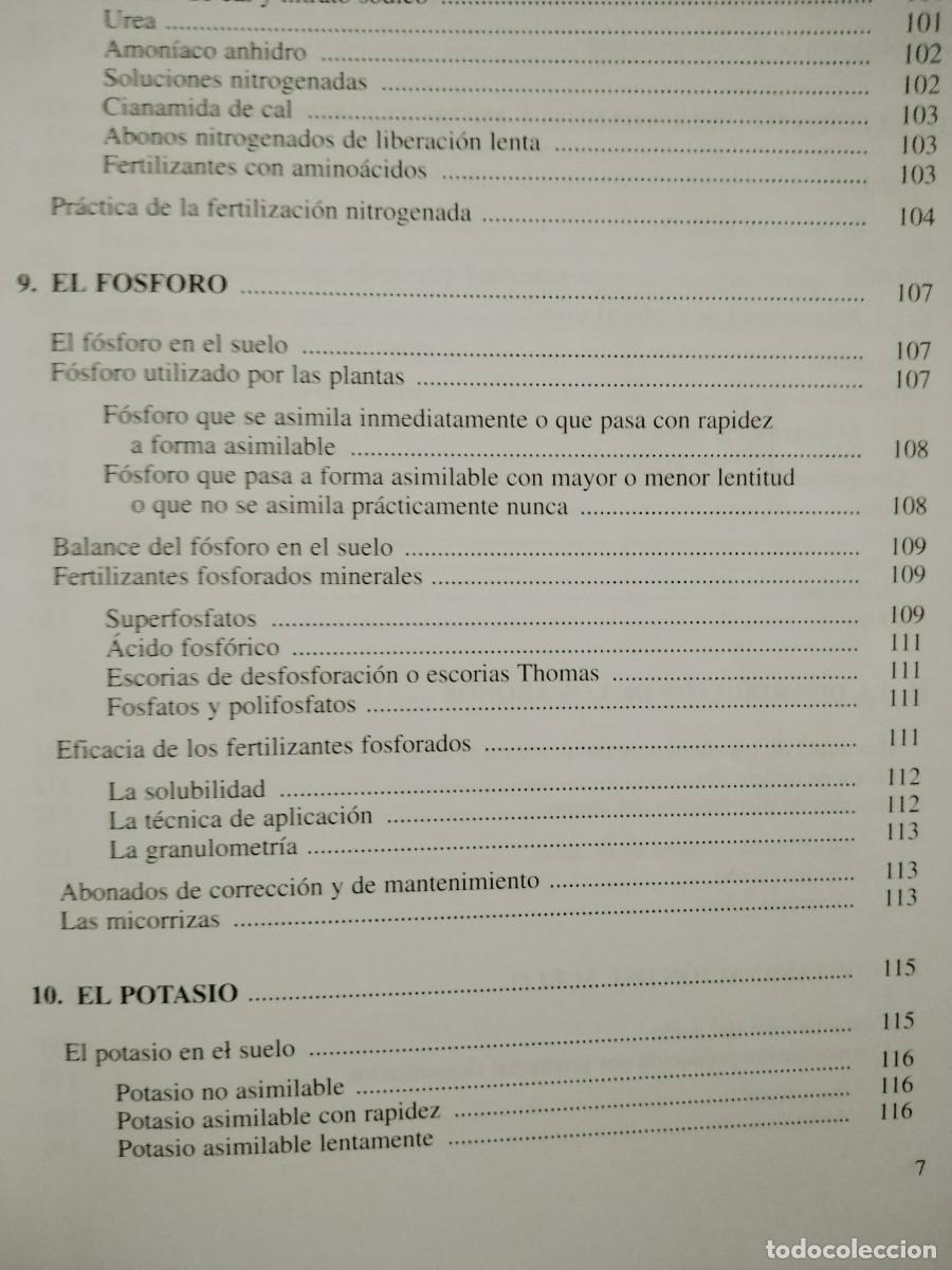 Libros de segunda mano: MANUAL PR&Aacute;CTICO SOBRE UTILIZACI&Oacute;N DE SUELO Y FERTILIZANTES - Foto 10