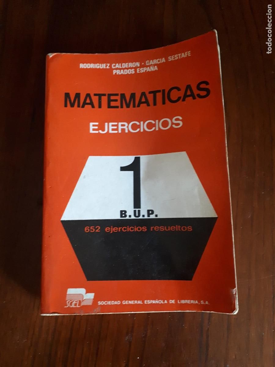 Libros de segunda mano de ciencias: Matematicas, 1 bup. ejercicios.-Rodr&iacute;guez Calder&oacute;n, Carlos Mar&iacute;a. - Foto 1