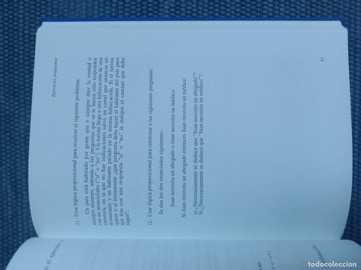 Libros de segunda mano de ciencias: Aranda Joaqu&iacute;n; Fern&aacute;ndez Marr&oacute;n, J.L.: L&oacute;gica matem&aacute;tica - Foto 2