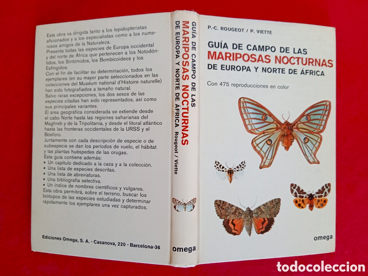 Libros de segunda mano: GU&Iacute;A DE CAMPO DE LAS MARIPOSAS NOCTURNAS DE EUROPA Y NORTE DE &Aacute;FRICA, ROUGEOT - VIETTE