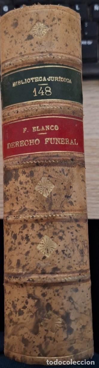 Libros de segunda mano de ciencias: DERECHO FUNERAL. - BLANCO NAJERA, Francisco. - Foto 1