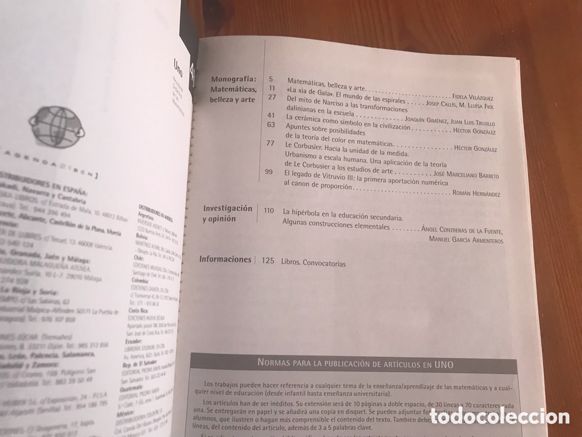 Libros de segunda mano de ciencias: Matem&aacute;ticas, belleza y arte. Uno n&ordm; 40. Grao. Muy dif&iacute;cil - Foto 3