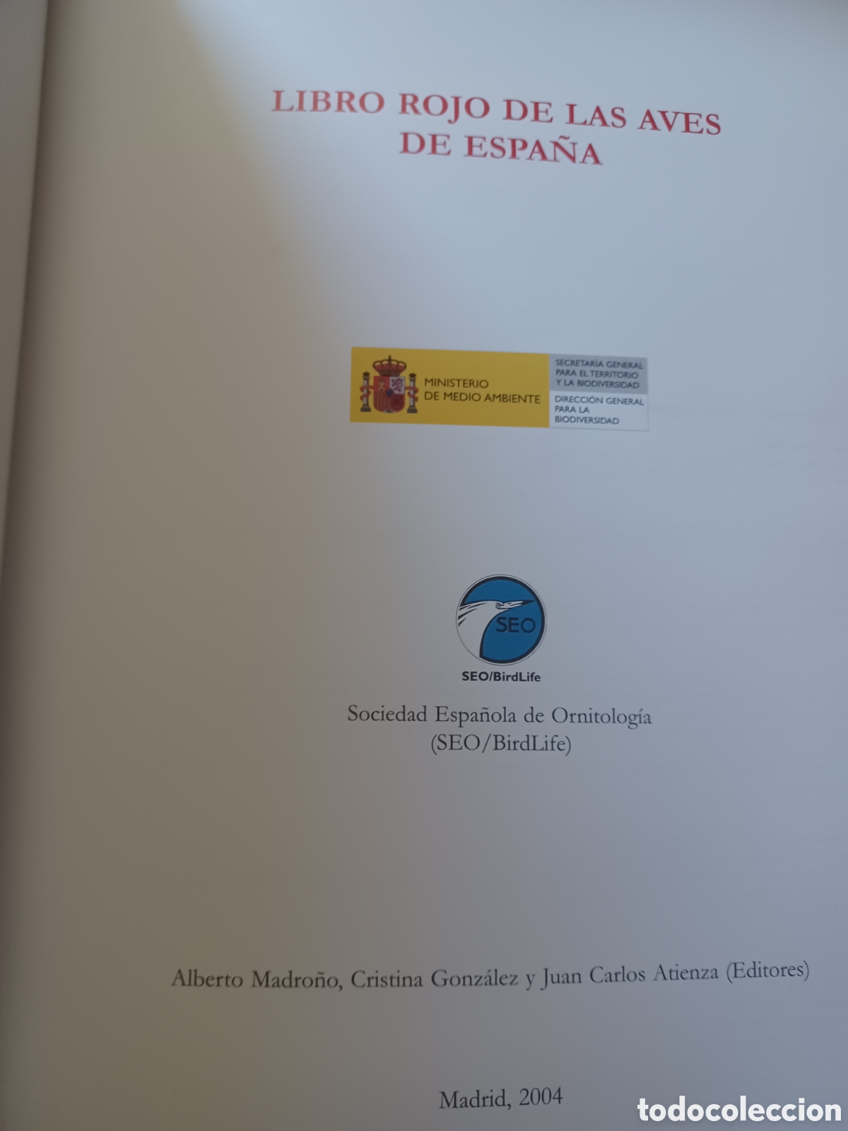 Libros de segunda mano: Barybook 180. Libro rojo de las aves de Espa&ntilde;a - Foto 3