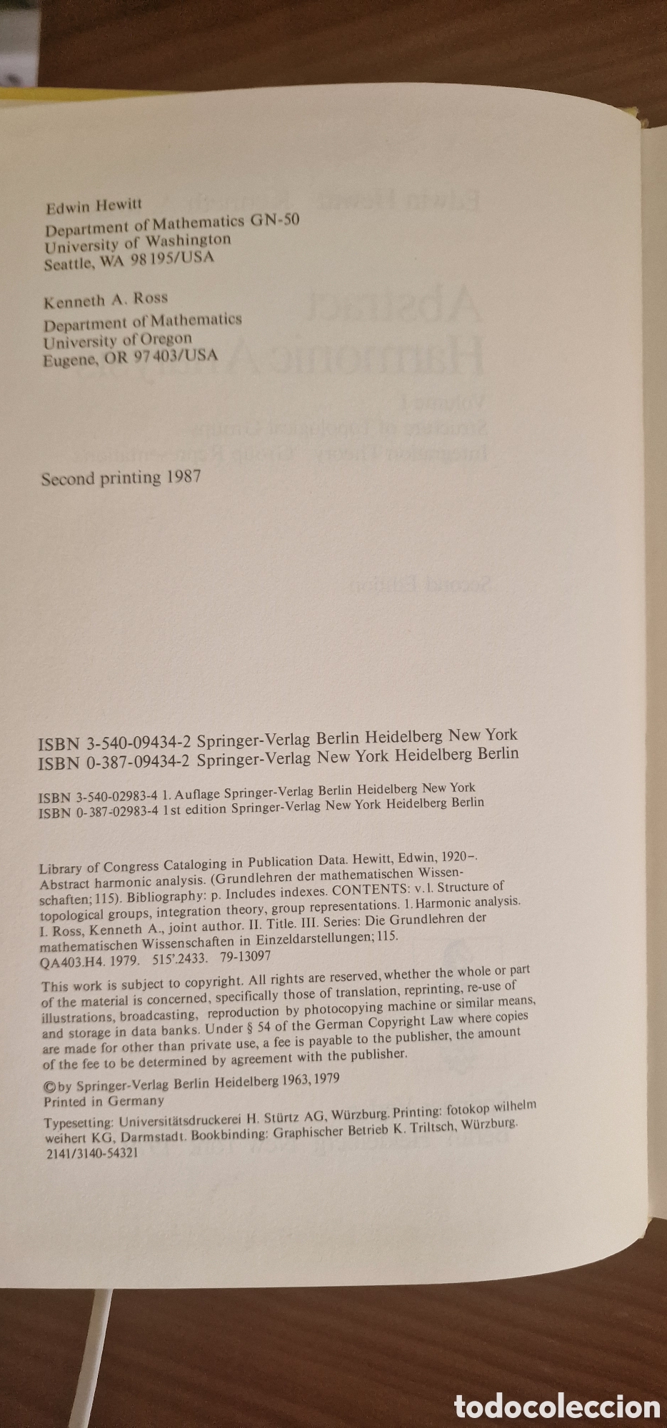 Libros de segunda mano de ciencias: Abstracto An&aacute;lisis Arm&oacute;nico I - Foto 4