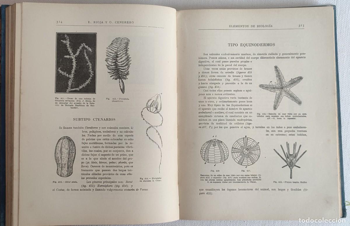 Libros de segunda mano: Elementos de Biolog&iacute;a. Rioja y Cendrero - Foto 8