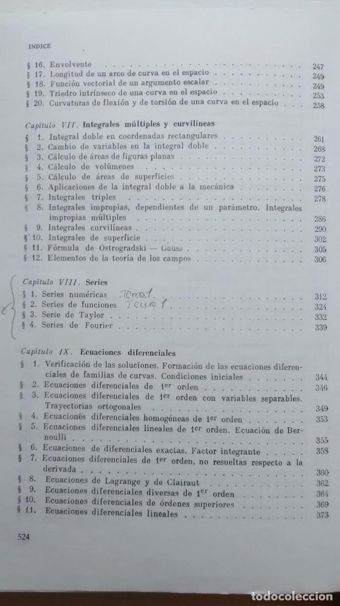 Libros de segunda mano de ciencias: Problemas y ejercicios de an&aacute;lisis matem&aacute;tico - B. Demidovich - Foto 11