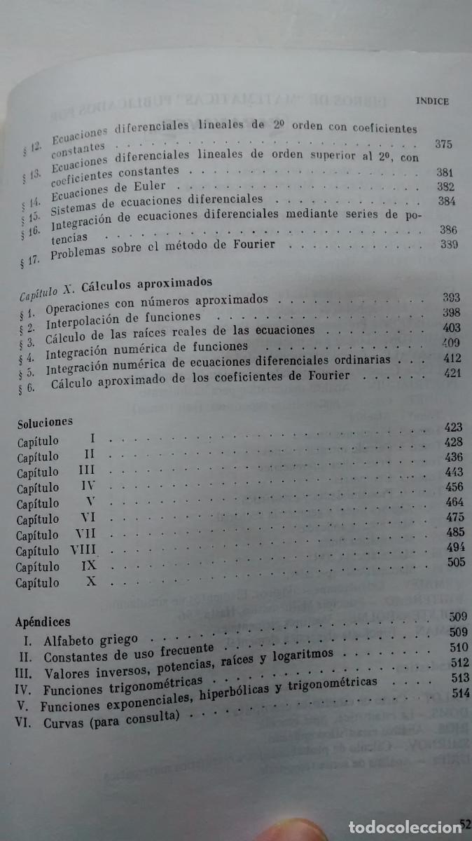 Libros de segunda mano de ciencias: Problemas y ejercicios de an&aacute;lisis matem&aacute;tico - B. Demidovich - Foto 12