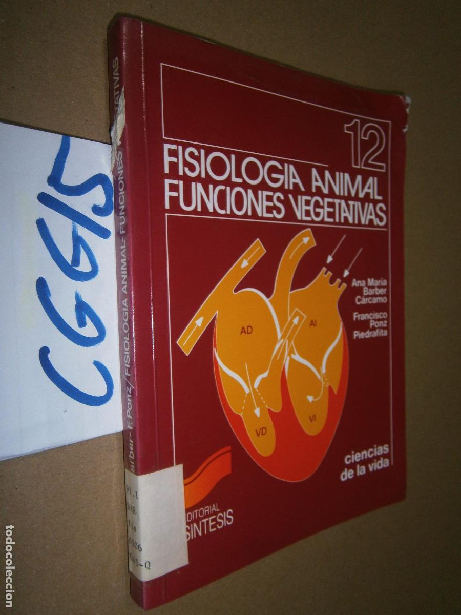 Libros de segunda mano: FISIOLOGIA ANIMAL - FUNCIONES VEGETATIVAS - Foto 1