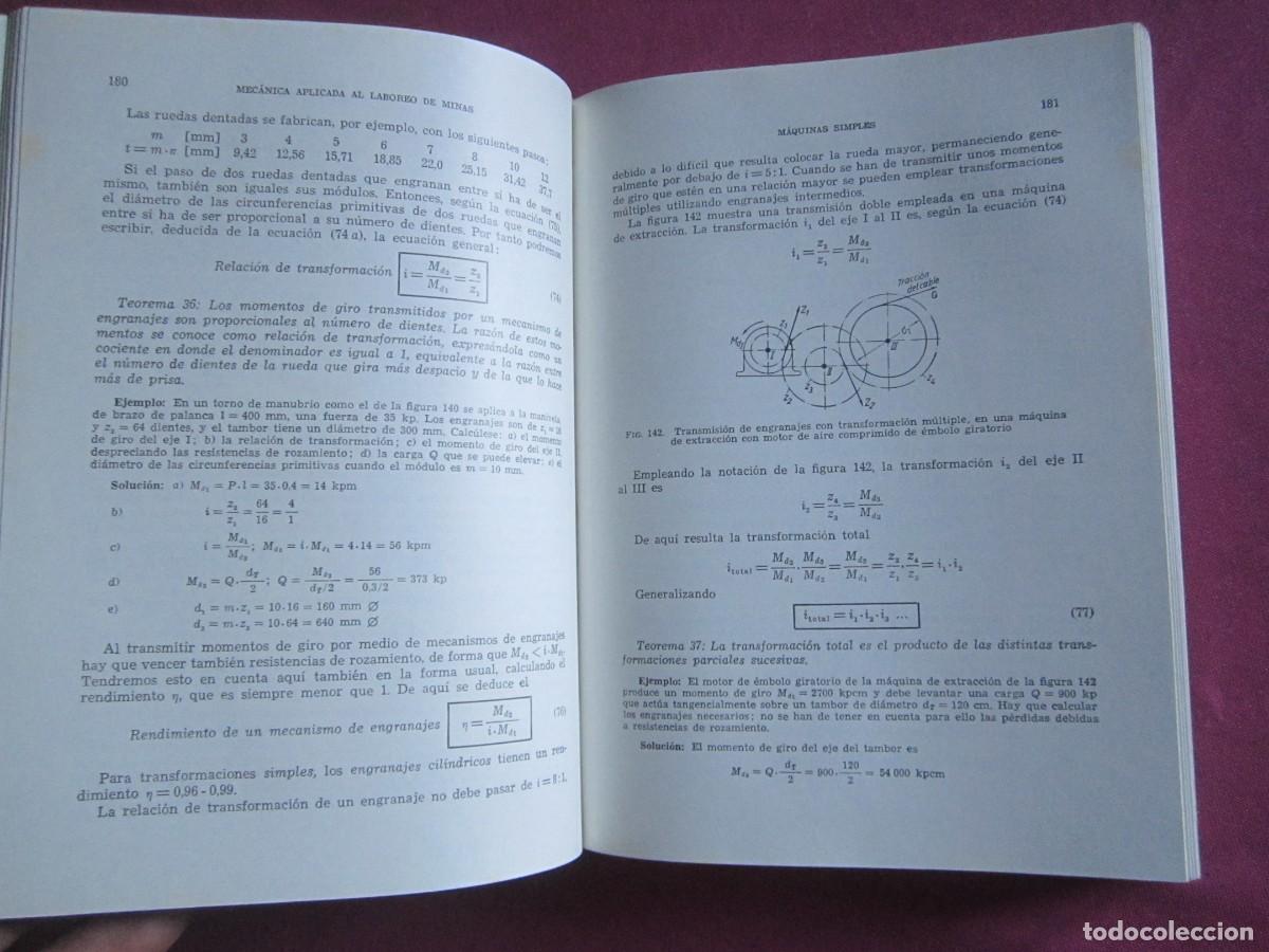 Libros de segunda mano: MECANICA APLICADA AL LABOREO DE MINAS CAR8 - Foto 5