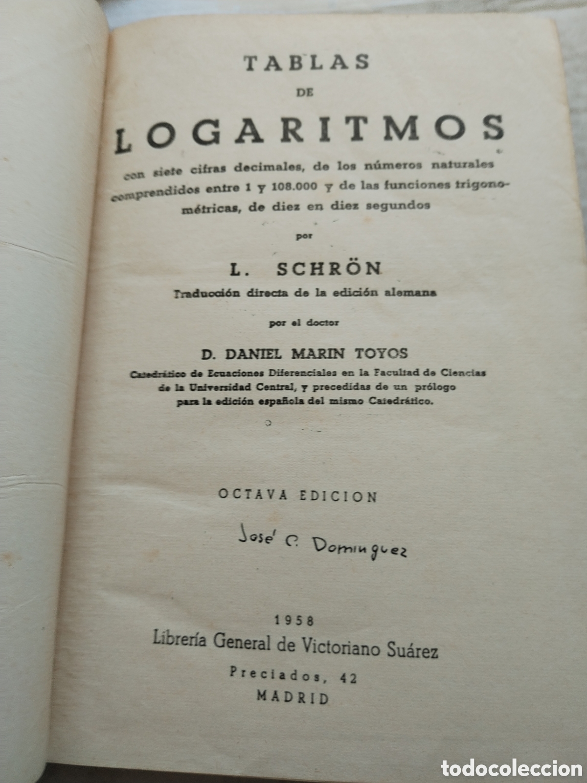 Libros de segunda mano de ciencias: TABLAS DE LOGARITMOS - Foto 2