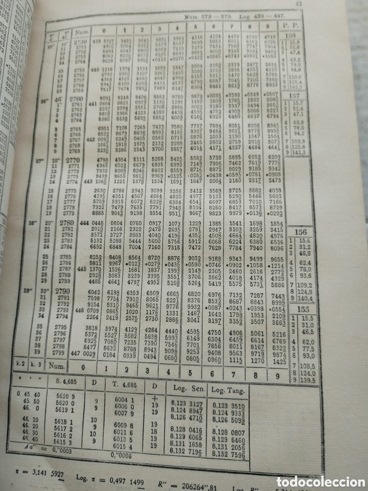 Libros de segunda mano de ciencias: TABLAS DE LOGARITMOS - Foto 3