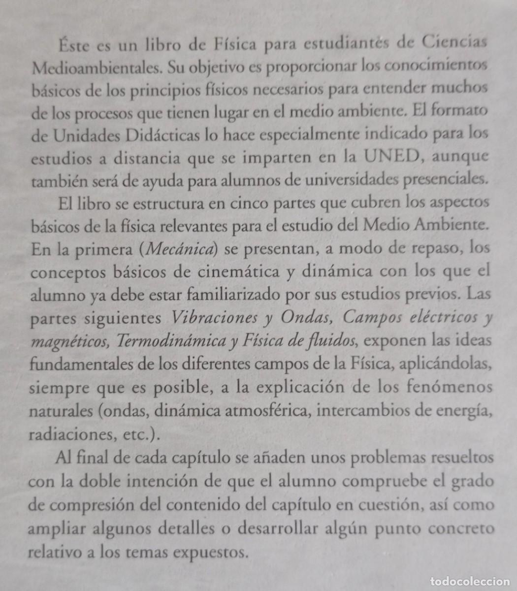 Libros de segunda mano de ciencias: BASES FISICAS DEL MEDIO AMBIENTE - UNED - Foto 2