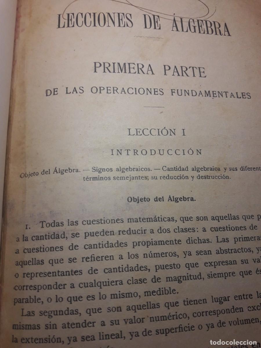 Libros de segunda mano de ciencias: lecciones de &aacute;lgebra - Foto 2