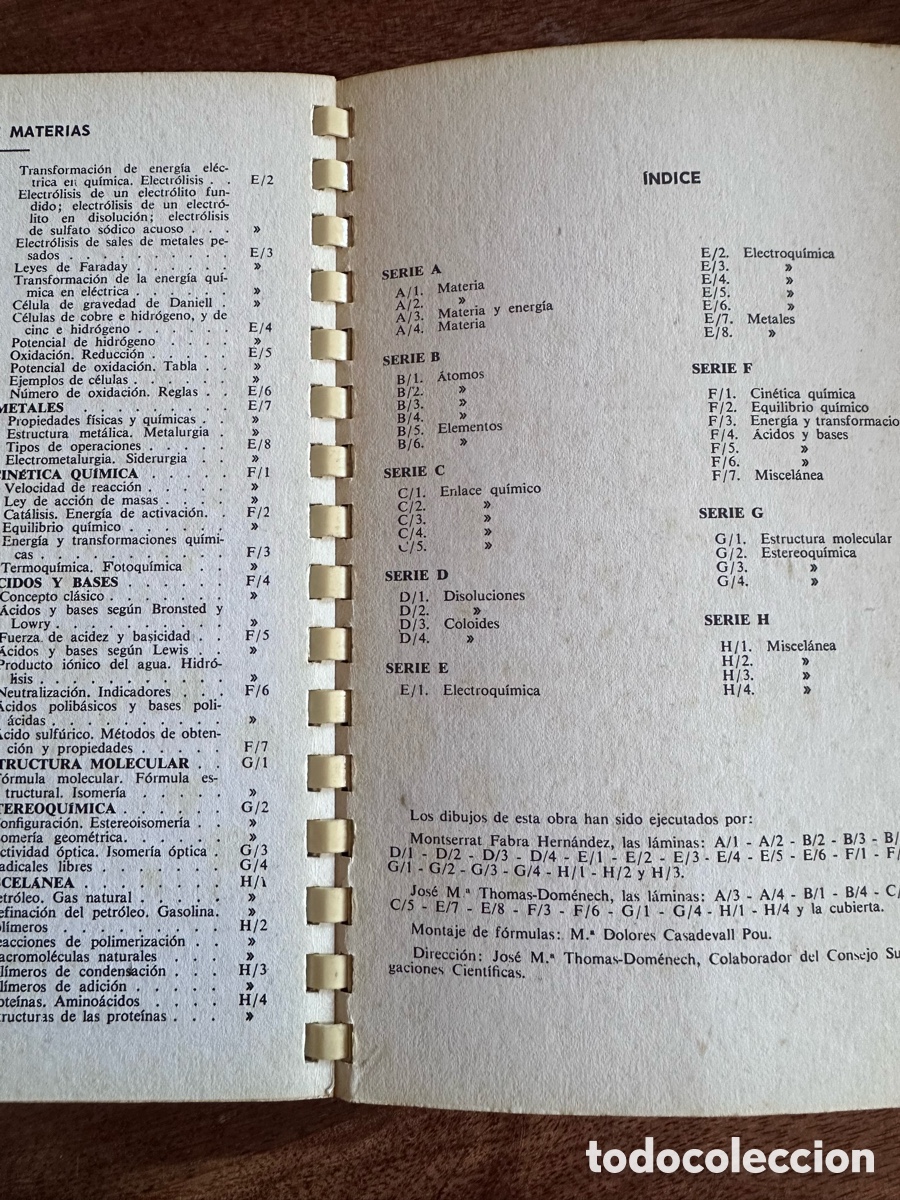 Libros de segunda mano de ciencias: Atlas de Qu&iacute;mica Ediciones Jover - Foto 5