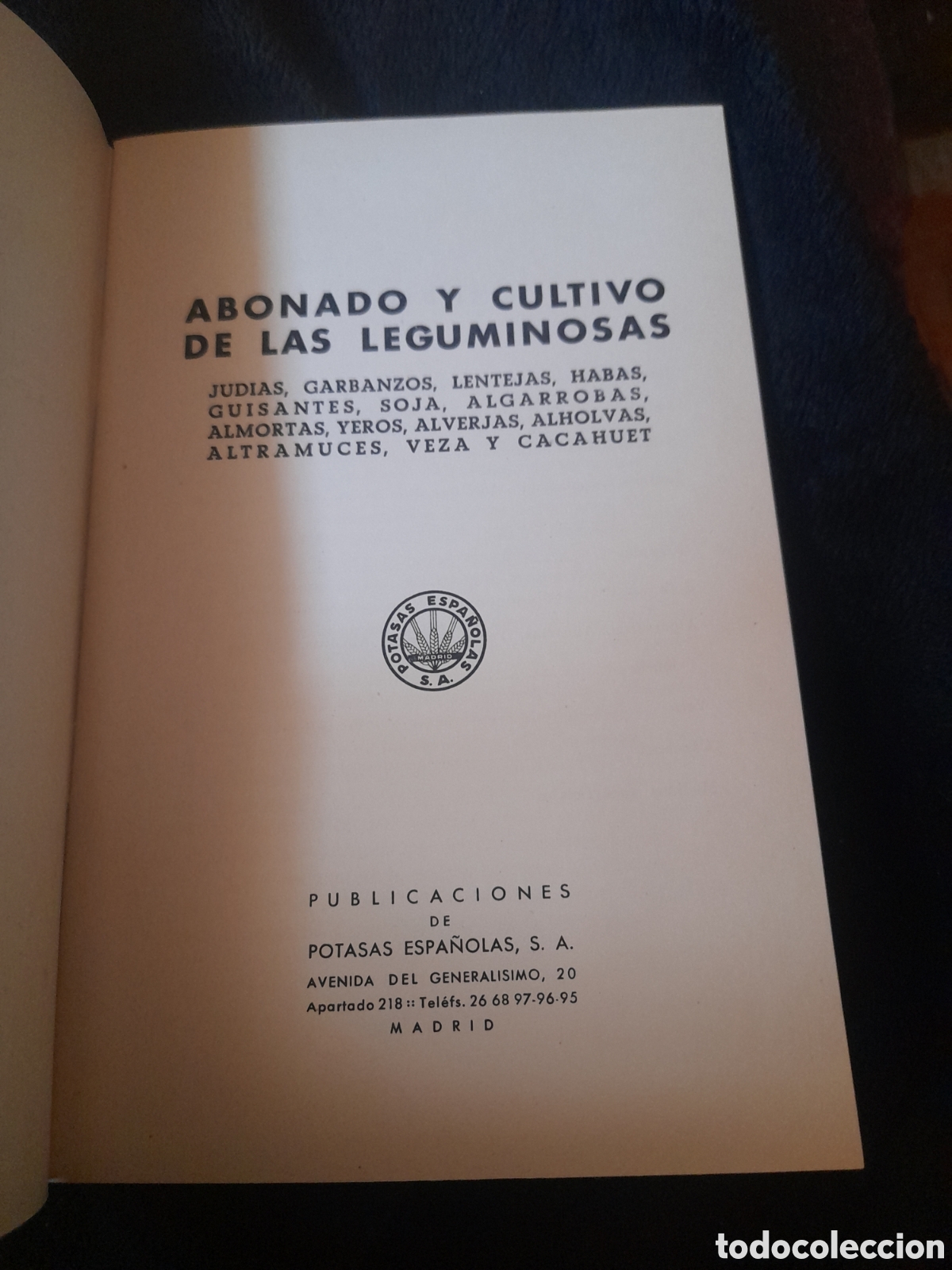 Libros de segunda mano: Abonado y Cultivo de las Leguminosas - Foto 3