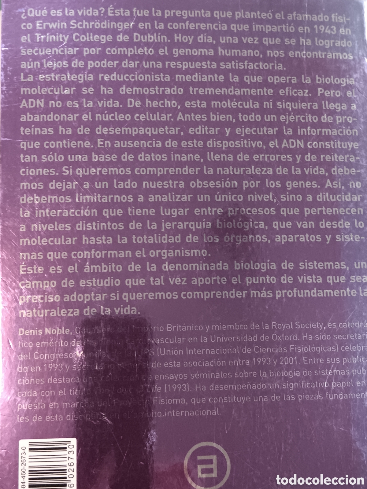 Libros de segunda mano: Denis Noble. La m&uacute;sica de la vida - Foto 2