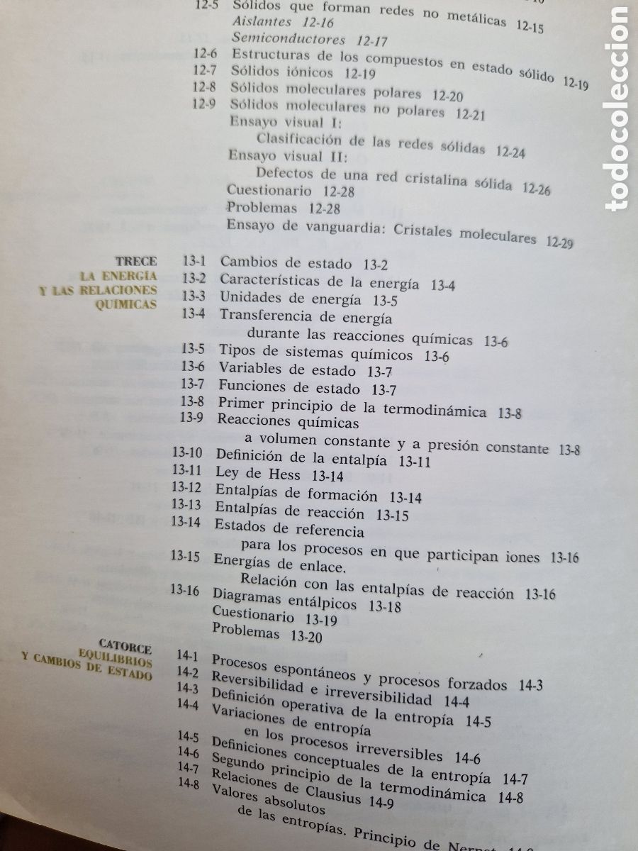 Libros de segunda mano de ciencias: &rdquo;Principios b&aacute;sicos de qu&iacute;mica&rdquo;, Gray y Harth, editorial Revert&eacute;, 1974 - Foto 3