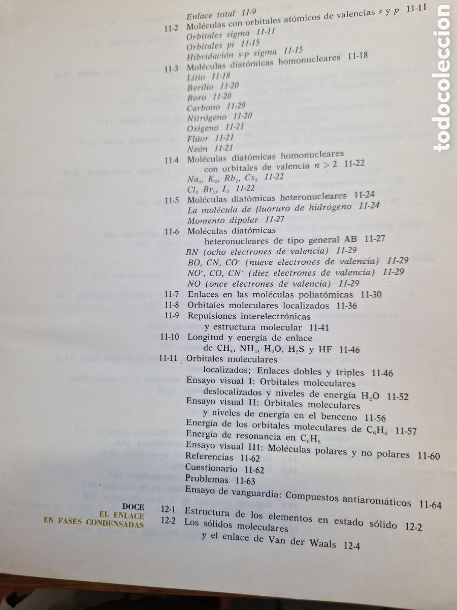 Libros de segunda mano de ciencias: &rdquo;Principios b&aacute;sicos de qu&iacute;mica&rdquo;, Gray y Harth, editorial Revert&eacute;, 1974 - Foto 13