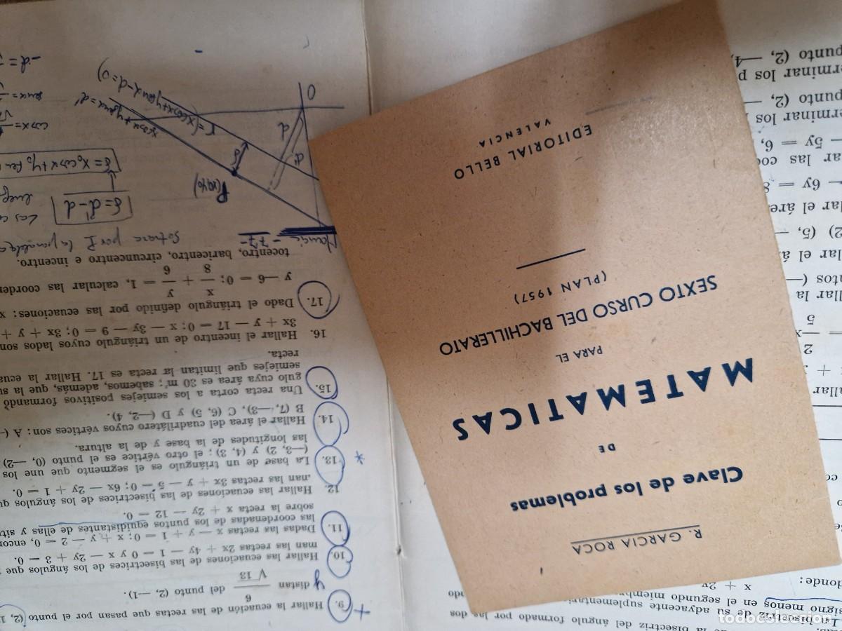 Libros de segunda mano de ciencias: MATEMATICAS 6 CURSO R GARCIA ROCA PLAN 1957 - Foto 6