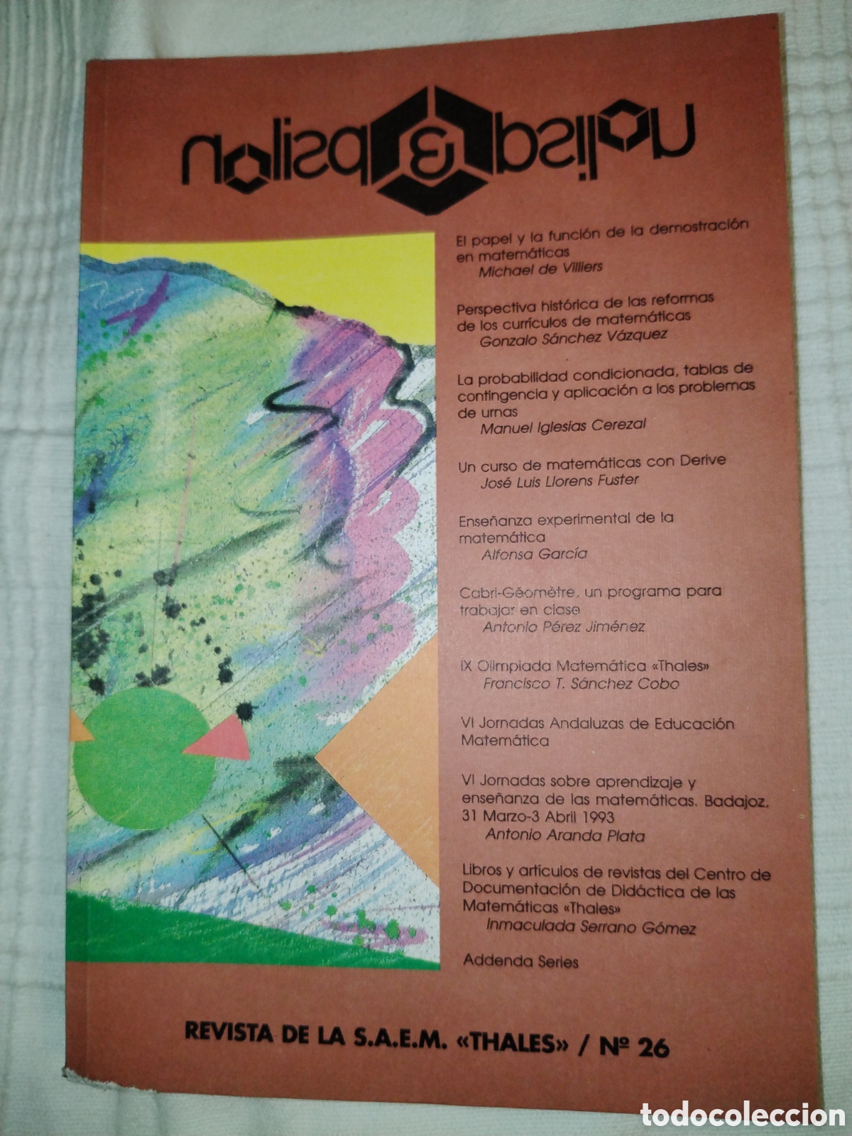 Libros de segunda mano de ciencias: Revista Epsilon n&uacute;mero 26. Matem&aacute;ticas - Foto 1