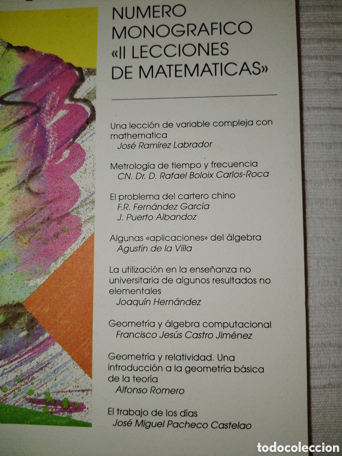 Libros de segunda mano de ciencias: Revista Epsilon n&uacute;mero 41. Matem&aacute;ticas - Foto 2