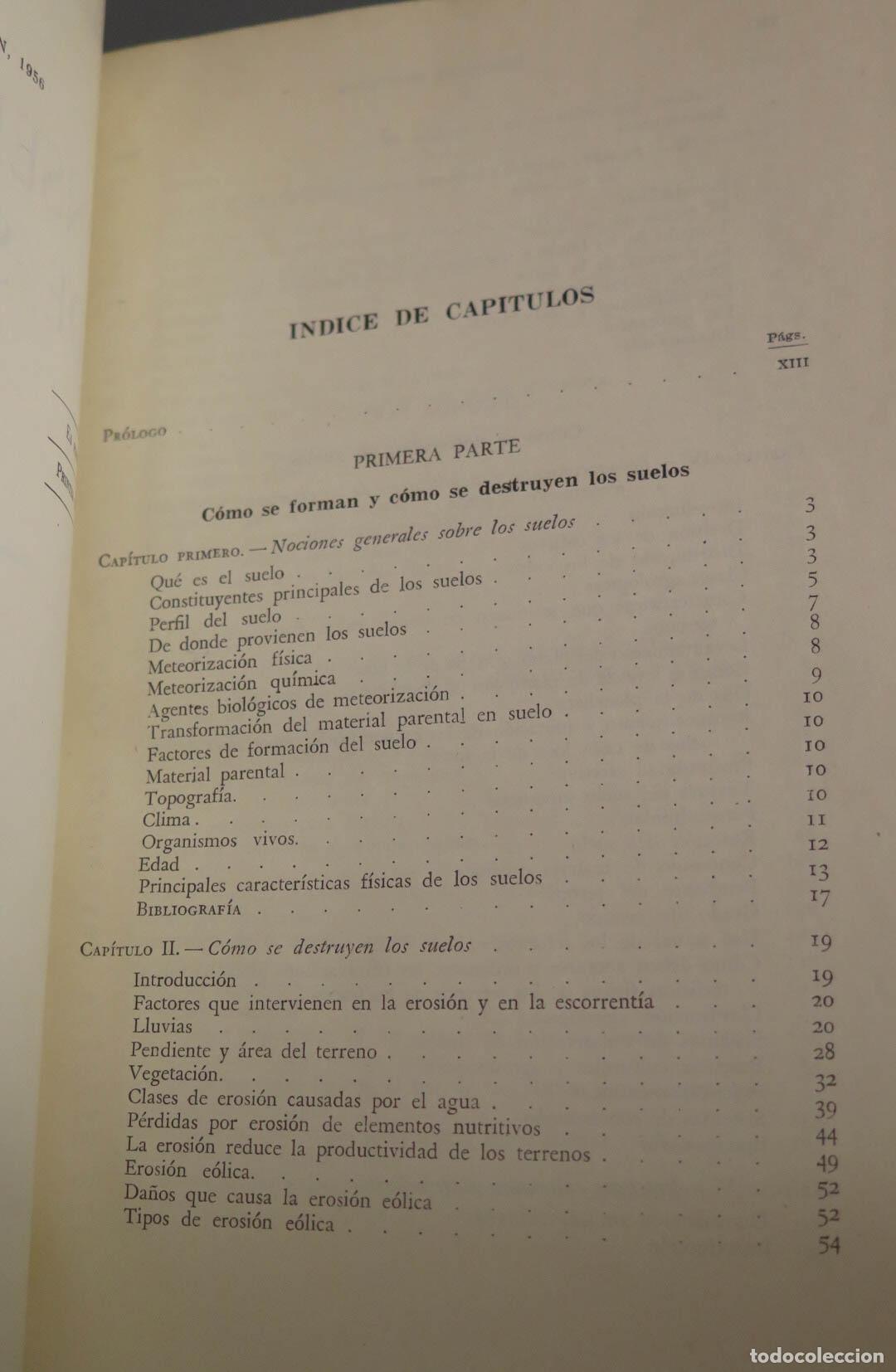 Libros de segunda mano: Conservaci&oacute;n de suelos Su&aacute;rez de Castro - Foto 2