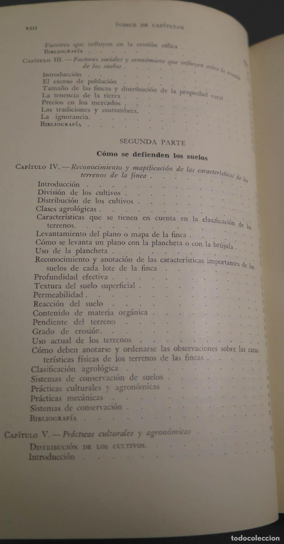 Libros de segunda mano: Conservaci&oacute;n de suelos Su&aacute;rez de Castro - Foto 3