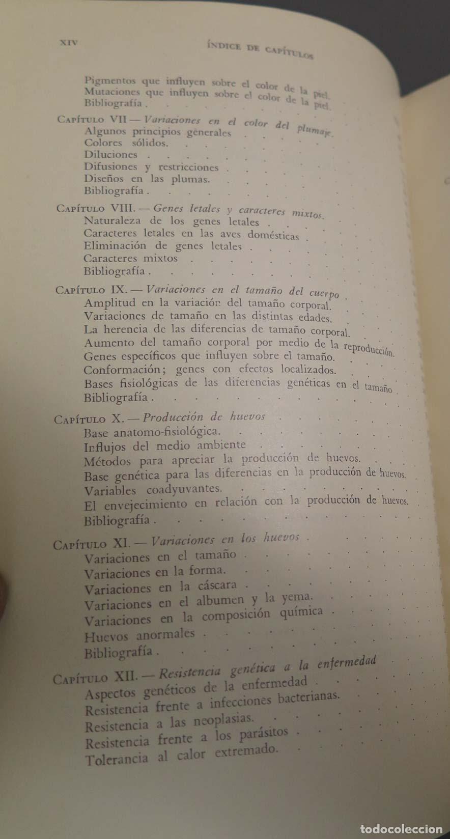 Libros de segunda mano: Genetica avicola. F. B. Hutt - Foto 3