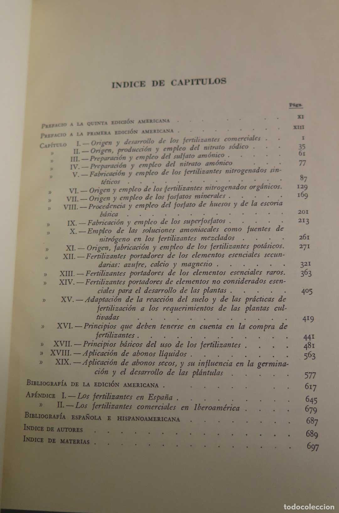 Libros de segunda mano: Fertilizantes comerciales. Gilbeart Collings - Foto 2