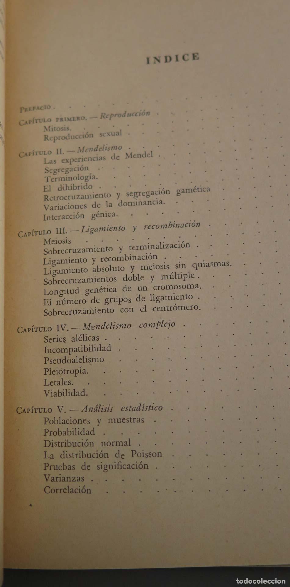 Libros de segunda mano: Gen&eacute;tica general y agr&iacute;cola S&aacute;nchez-Monge - Foto 2