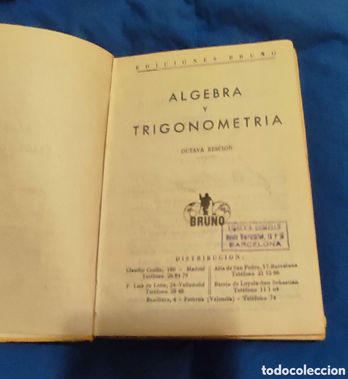 Libros de segunda mano de ciencias: &Aacute;lgebra y Trigonometr&iacute;a. Bru&ntilde;o. A&ntilde;os 50 - Foto 2