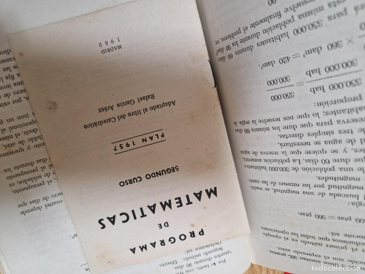 Libros de segunda mano de ciencias: MATEMATICAS 2 CURSO - PLAN 1957, rafael garcia araez - Foto 4