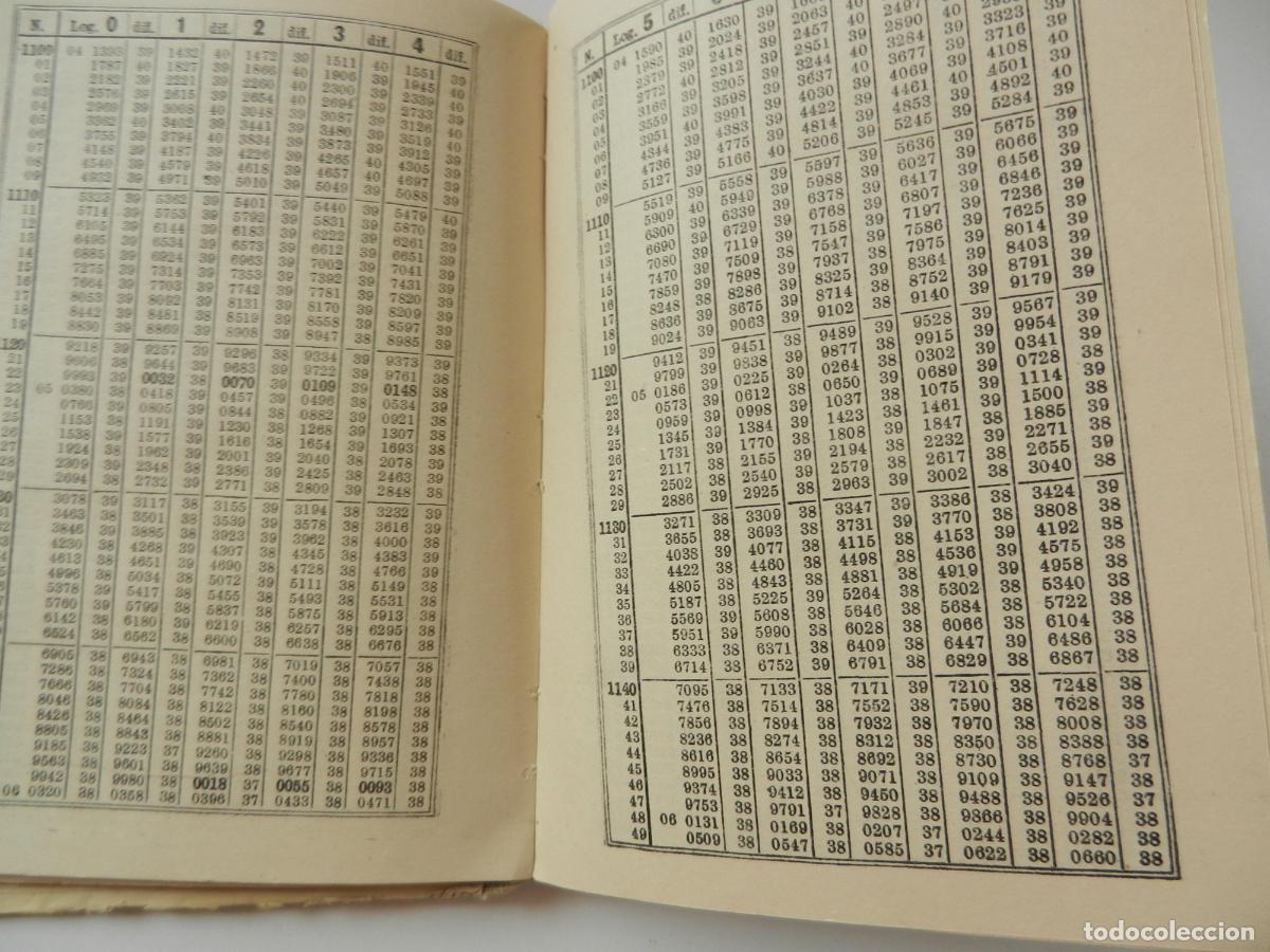 Libros de segunda mano de ciencias: TABLAS DE LOGARITMOS Y TRIGONOM&Eacute;TRICAS - EDICIONES BRU&Ntilde;O 1956. - Foto 4